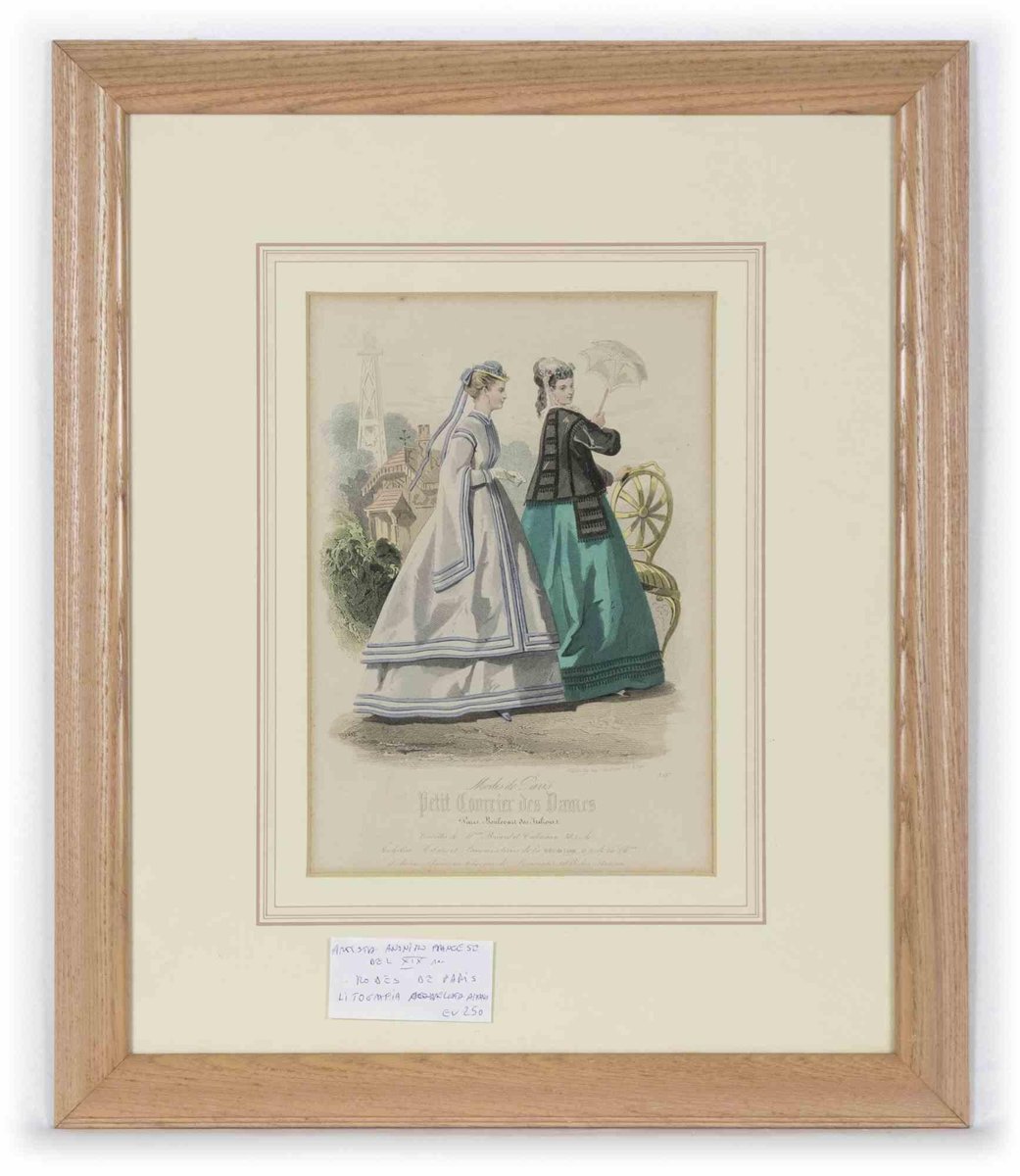 Paul Lacourière, Journal Des Demoiselles, Original Lithograph, 19th-Century