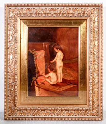 Paul Peel Watercolor Copy, After the Bath-OJE-1728582