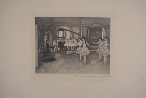 Paul Renouard, Dance Class, 1893, Original Etching-KHH-1337416