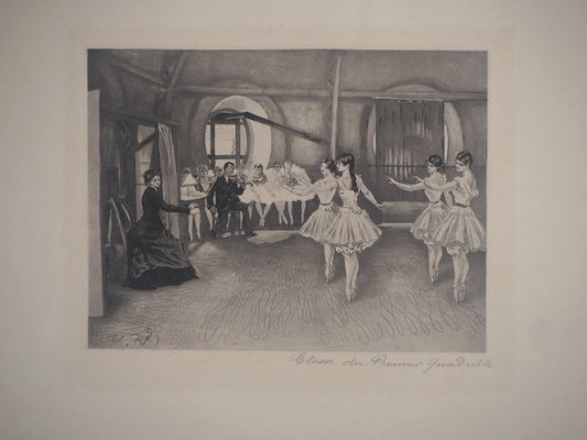 Paul Renouard, Dance Class, 1893, Original Etching-KHH-1337416