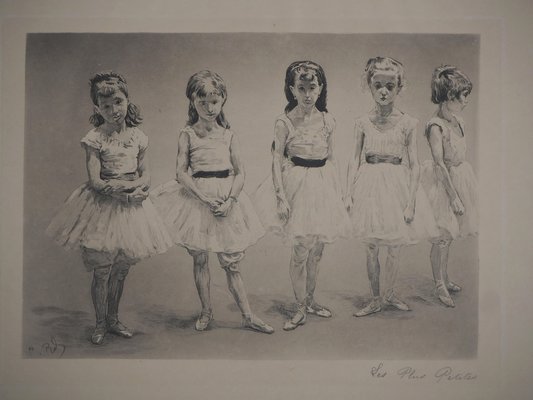 Paul Renouard, Little Dancers, 1893, Original Etching-KHH-1321651