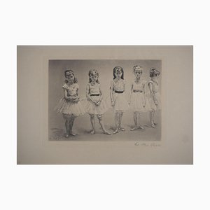 Paul Renouard, Little Dancers, 1893, Original Etching-KHH-1321651