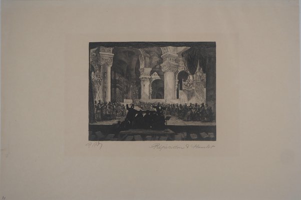 Paul Renouard, The Opera: Rehearsal of Hamlet, 1893, Original Etching-KHH-1321291