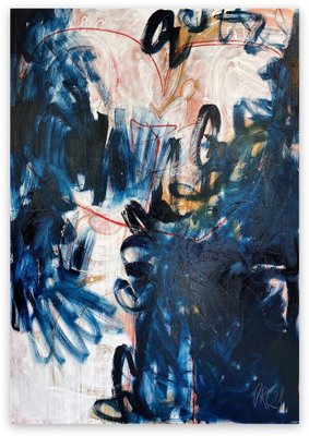 Paul Richard Landauer, Untitled (Blue No.2), Oil & Acrylic on Canvas, 2021-RMD-1443856