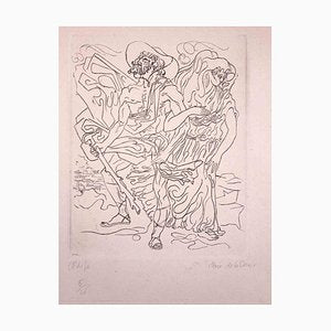 Paul Titeux de La Croix, Edipe, Original Etching, 1948-ZCI-1383702