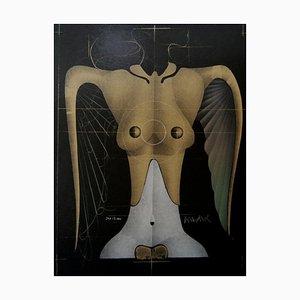 Paul Wunderlich, Flying Woman, Lithograph, 1970s-ZCI-2025316