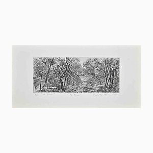 Paulette Humbert, Landscape, Etching, 1940s-ZCI-1788823