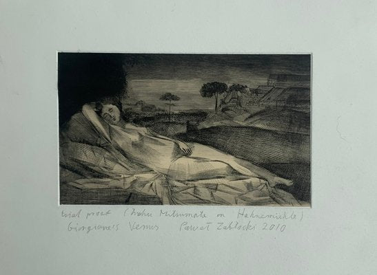 Pawel Zablocki, Giorgione's Venus, 2009, Etching & Paper-XHG-2016555