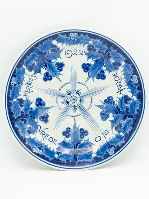 Peace on Earth Christmas Plate from Royal Delft, 1922-TJZ-2022490