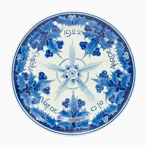 Peace on Earth Christmas Plate from Royal Delft, 1922-TJZ-2022490