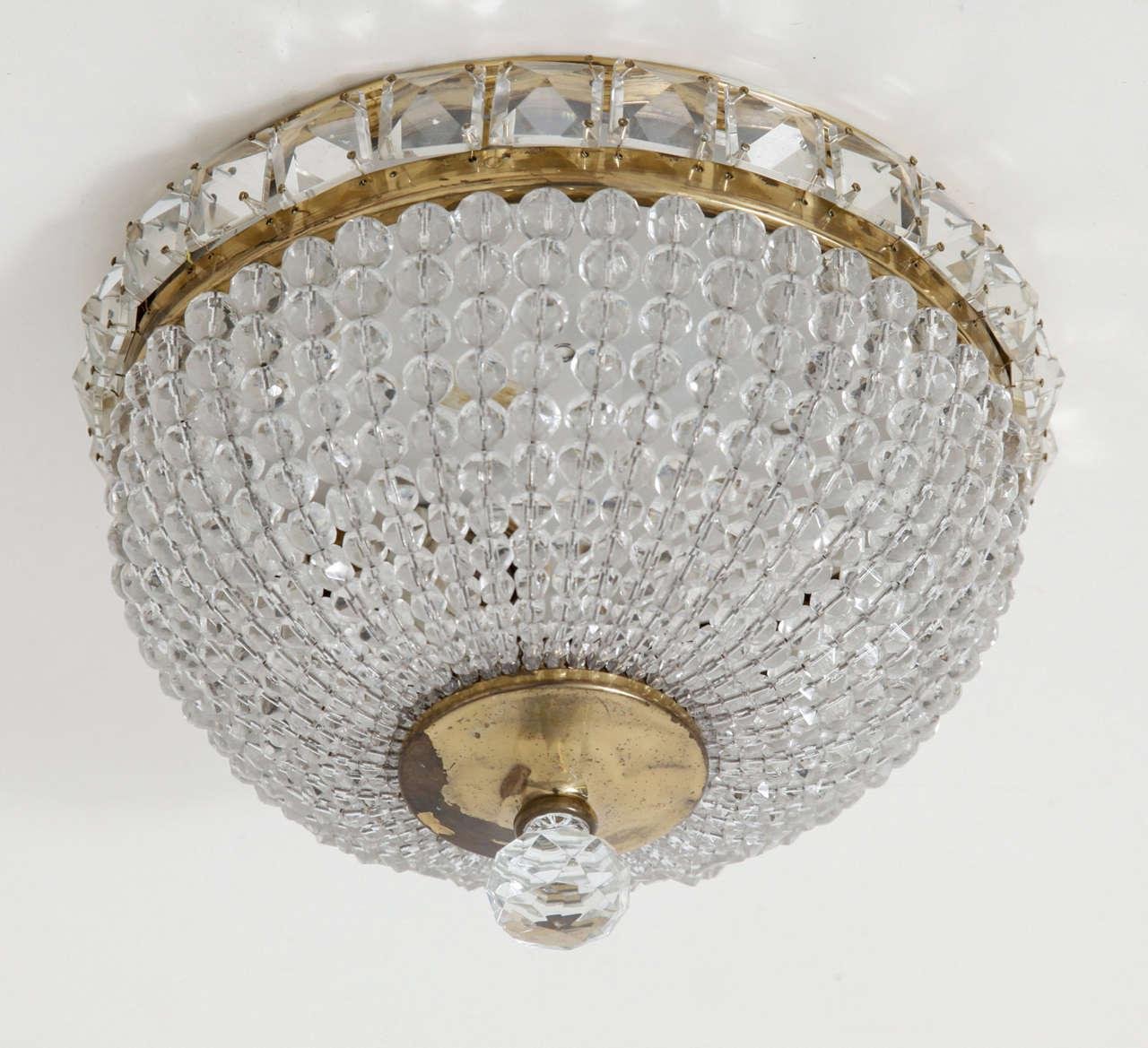 Pearl Chandelier from Bakalowits & Söhne, 1950s