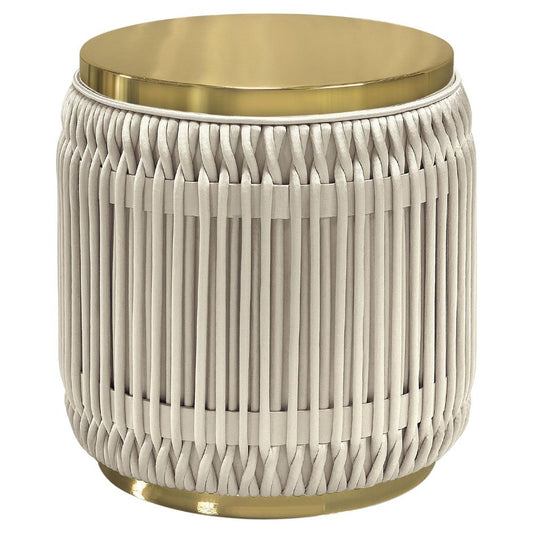 Pearl Flame Side Table by Memoir Essence