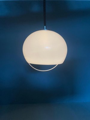 Pearlescent Adjustable Pendant Lamp by Luigi Massoni for Harvey Guzzini, Italy, 1970-DT-2026099