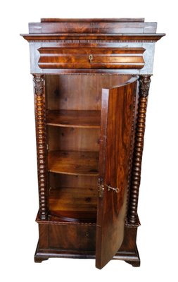 Pedestal Cabinet in Mahogany, 1840s-UY-1723443