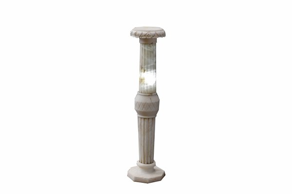 Pedestal Column in White Marble, 1991-PTH-1417264