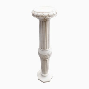 Pedestal Column in White Marble, 1991-PTH-1417264