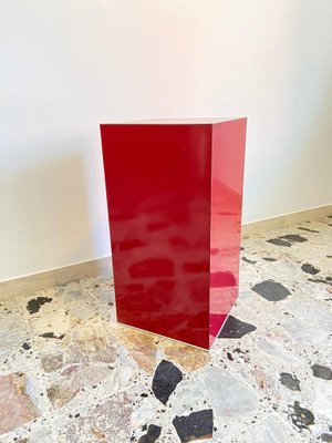 Pedestal in Bordeaux Formica, Italy, 1970-OAQ-1422991