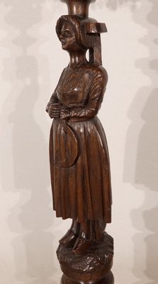 Pedestal in Chestnut - 1920s-RVK-1437471