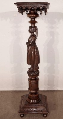 Pedestal in Chestnut - 1920s-RVK-1437471