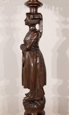 Pedestal in Chestnut - 1920s-RVK-1437471