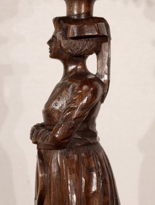 Pedestal in Chestnut - 1920s-RVK-1437471