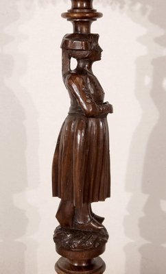 Pedestal in Chestnut - 1920s-RVK-1437471