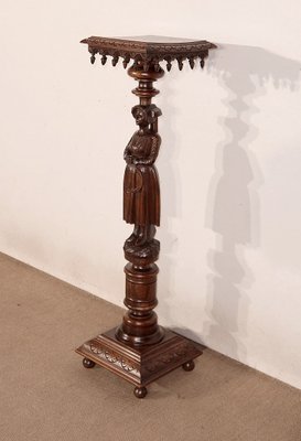 Pedestal in Chestnut - 1920s-RVK-1437471