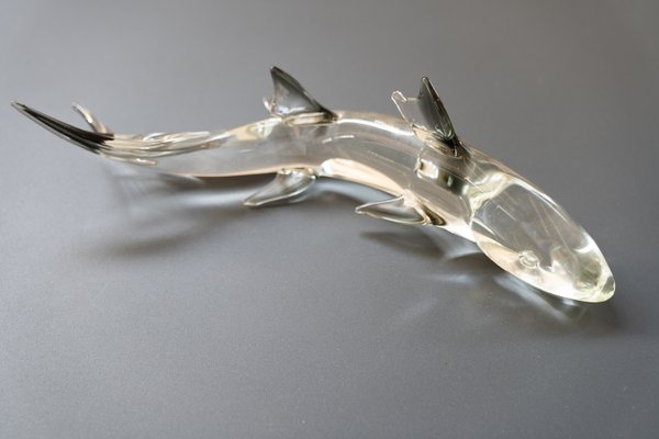 Pedestal Murano Glass Fish, 1980s-KNM-948774