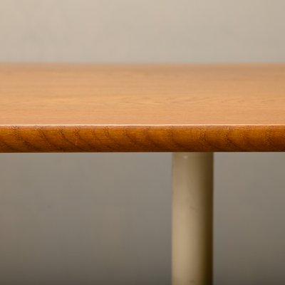 Pedestal Table with Oak Table Top by George Nelson for Herman Miller and Vitra, 1970s-JK-2043633