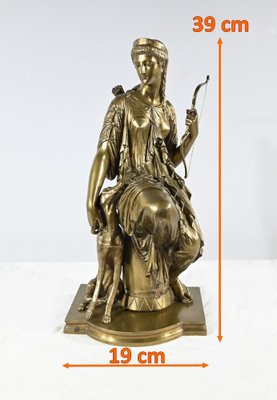 Peiffer, Diana the Hunter, Late 19th Century, Bronze-RVK-1793541