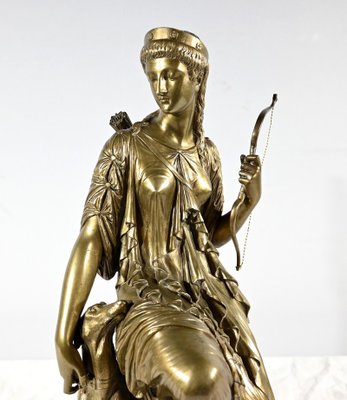 Peiffer, Diana the Hunter, Late 19th Century, Bronze-RVK-1793541