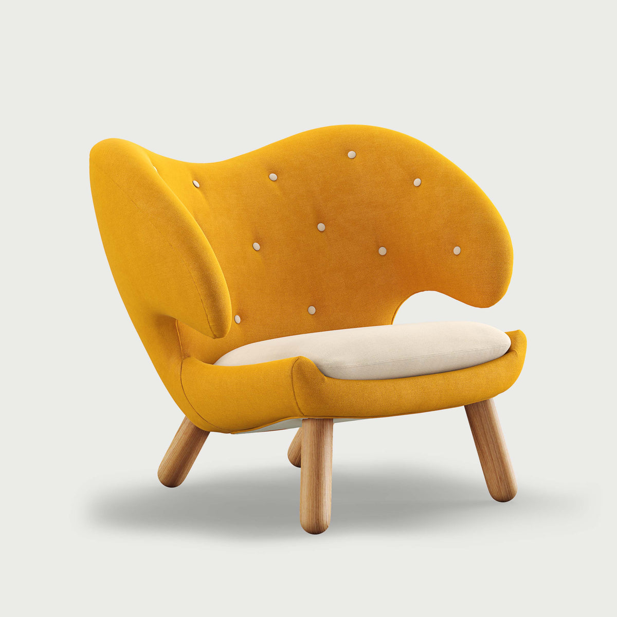 THE PELICAN CHAIR (With Buttons) — Hallingdal | 457 / 100 / Oak Dark Oil