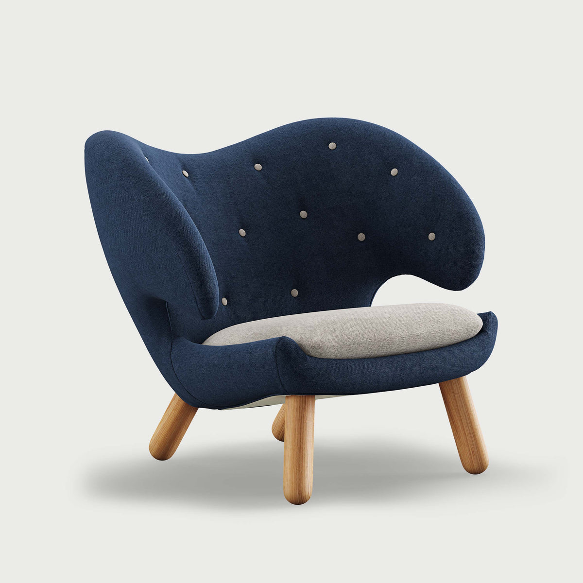 THE PELICAN CHAIR (With Buttons) — Hallingdal | 764 / 110 / Oak Dark Oil