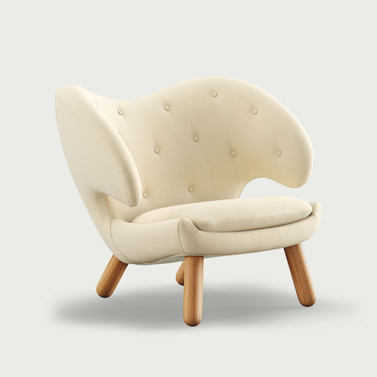 THE PELICAN CHAIR (With Buttons) — Vidar | 1511 / Oak Dark Oil
