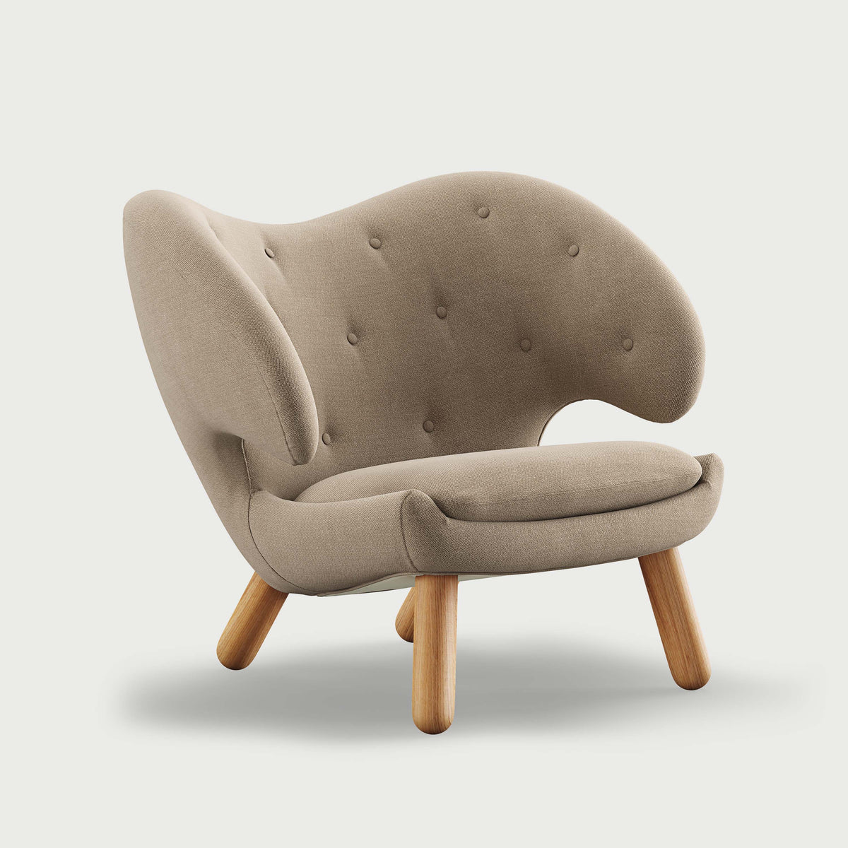 THE PELICAN CHAIR (With Buttons) — Vidar | 222 / Oak Dark Oil