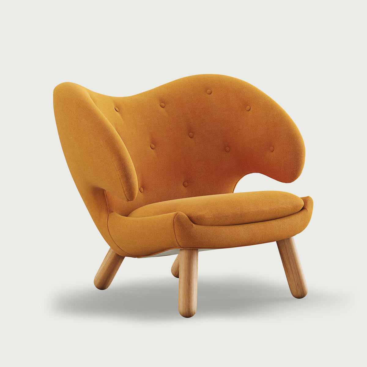 THE PELICAN CHAIR (With Buttons) — Vidar | 472 / Oak Dark Oil