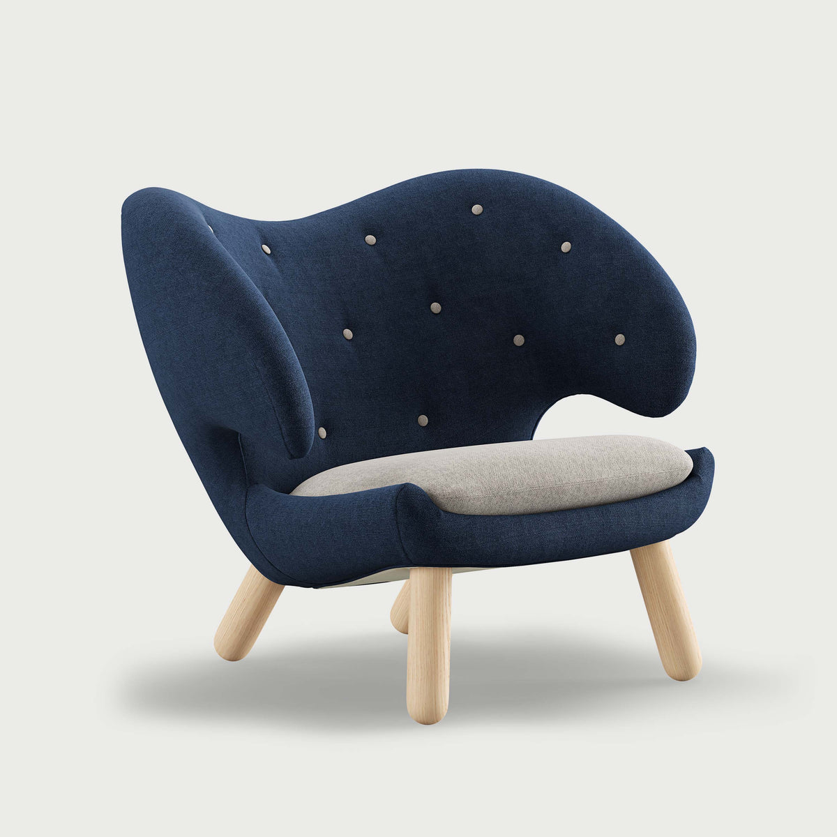 THE PELICAN CHAIR (With Buttons) — Hallingdal | 764 / 110 / Oak Clear Oil