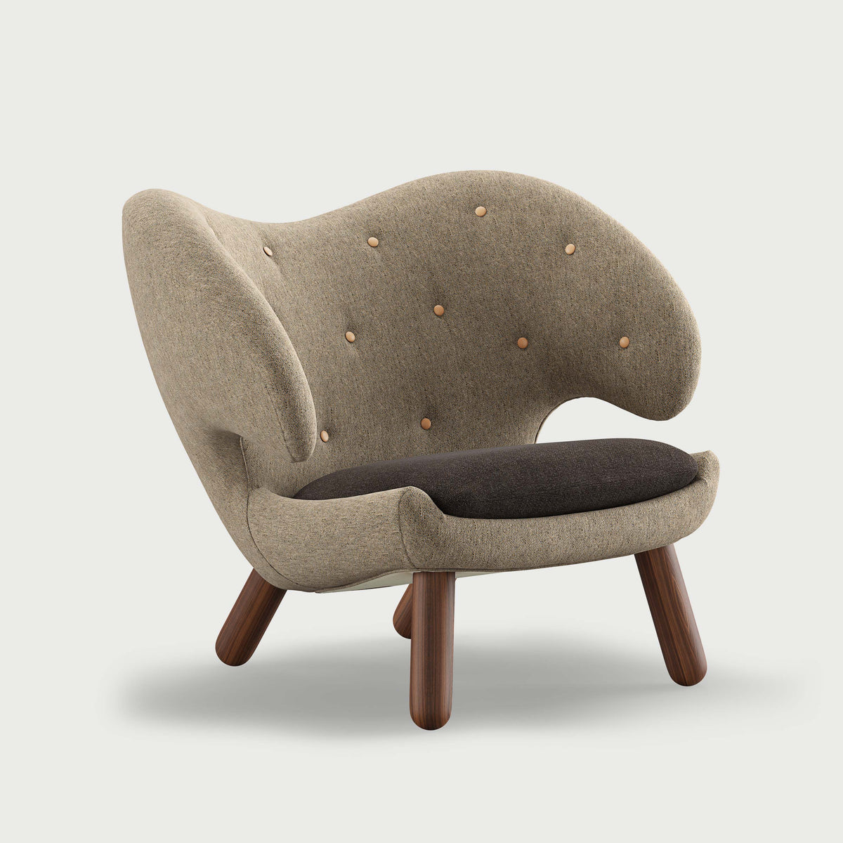 THE PELICAN CHAIR (With Buttons) — Hallingdal | 227 / 376 / Walnut