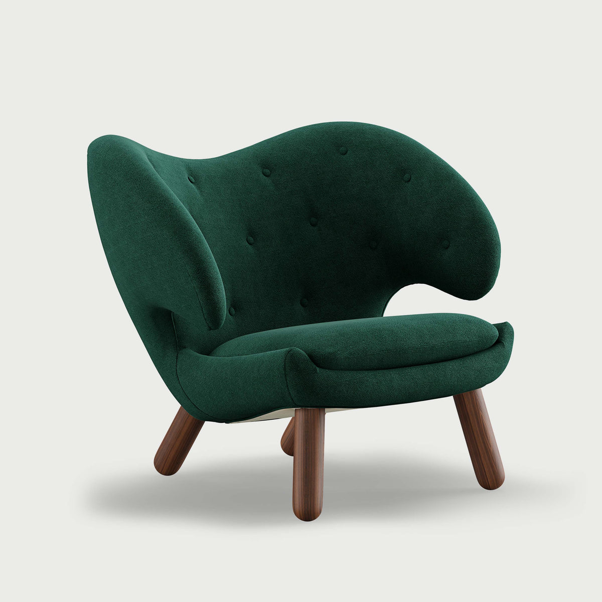 THE PELICAN CHAIR (With Buttons) — Vidar | 1062 / Walnut