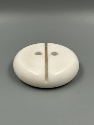 Pen Holder in Carrara Marble in Up & Up, Italy, 1970s-CZ-1673548