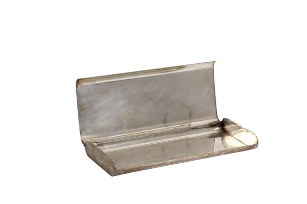 Pen Holder in Silvered Metal, 1920s-CEJ-769089