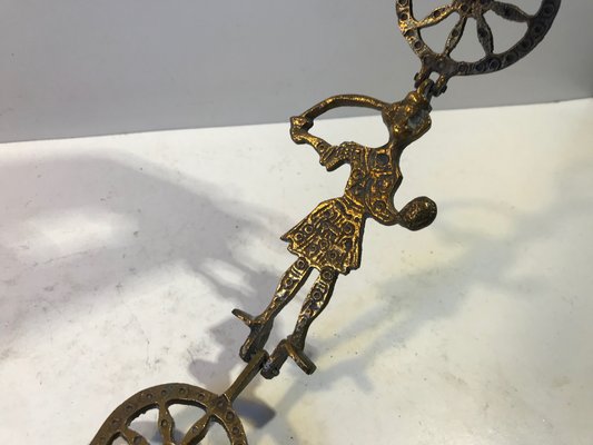 Pendant Cross Candleholder in Bronze, Greece, 1920s-LCR-833878