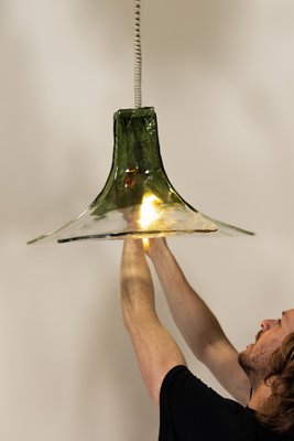 Pendant Flower-Shaped Lamp attributed to Carlo Nason for Kalmar Franken, Austria, 1960s-UQV-2028970