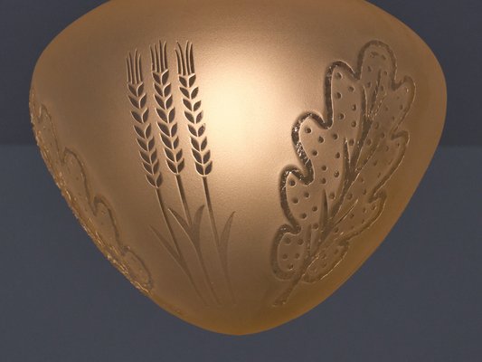 Pendant Lamp attributed to Edward Hald from Orrefors, Sweden, 1930s-FMT-1724744