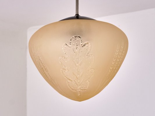 Pendant Lamp attributed to Edward Hald from Orrefors, Sweden, 1930s-FMT-1724744