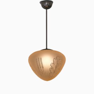 Pendant Lamp attributed to Edward Hald from Orrefors, Sweden, 1930s-FMT-1724744