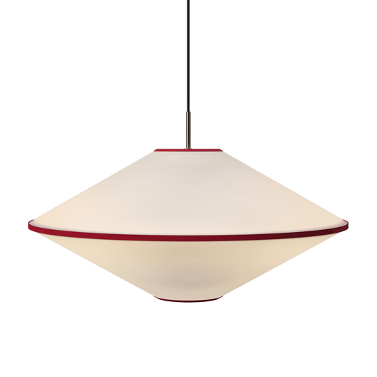 Edgeform Tafta Pendant Ø65 Red/Off-White