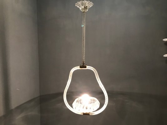 Pendant Lamp by Ercole Barovier for Murano, 1940s-JJC-575061