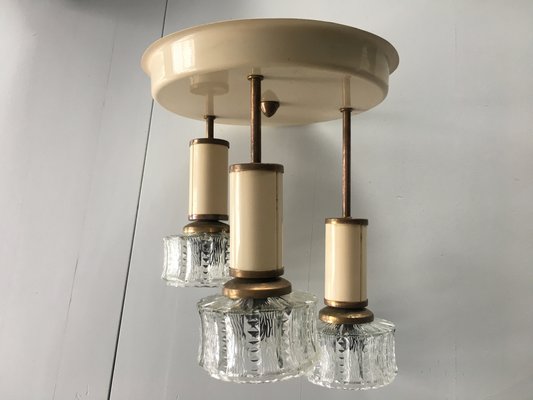 Pendant Lamp in Metal and Glass, 1960s-WQQ-1017652