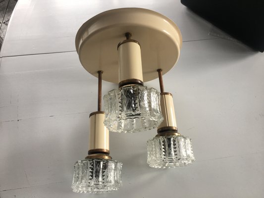 Pendant Lamp in Metal and Glass, 1960s-WQQ-1017652